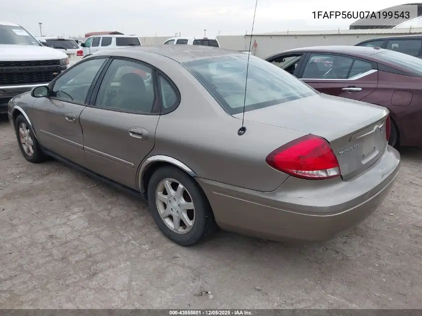 1FAFP56U07A199543 2007 Ford Taurus Sel