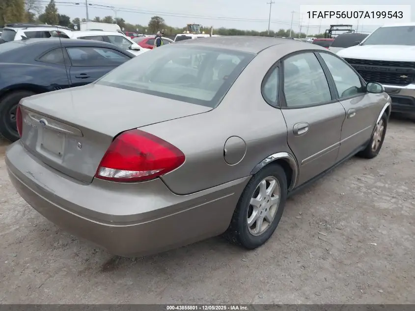 1FAFP56U07A199543 2007 Ford Taurus Sel