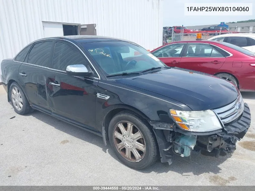 1FAHP25WX8G104060 2008 Ford Taurus Limited