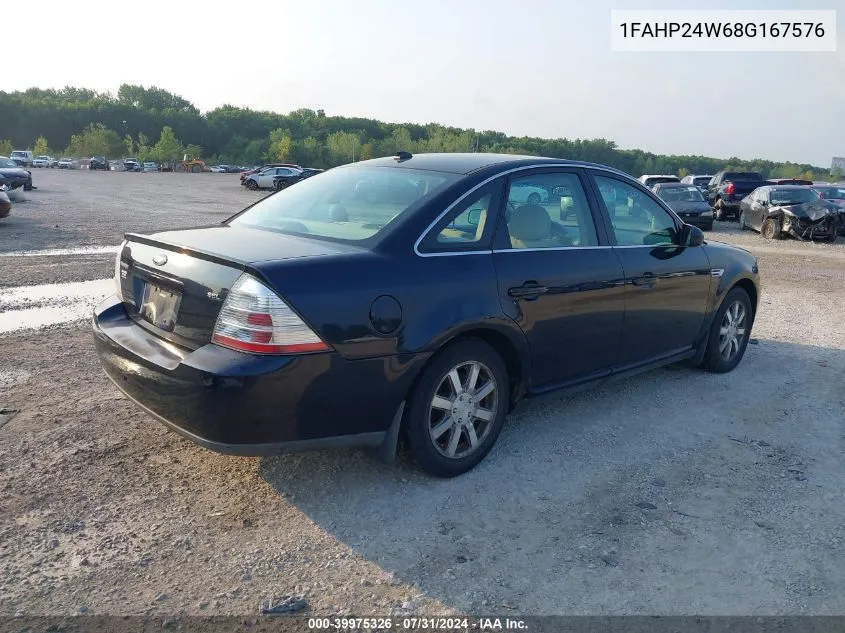 2008 Ford Taurus Sel VIN: 1FAHP24W68G167576 Lot: 39975326