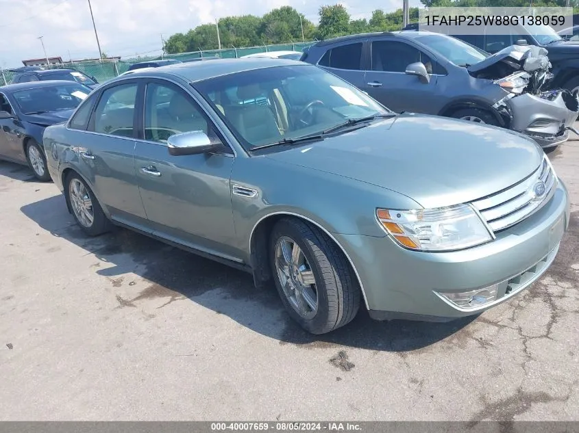 2008 Ford Taurus Limited VIN: 1FAHP25W88G138059 Lot: 40007659