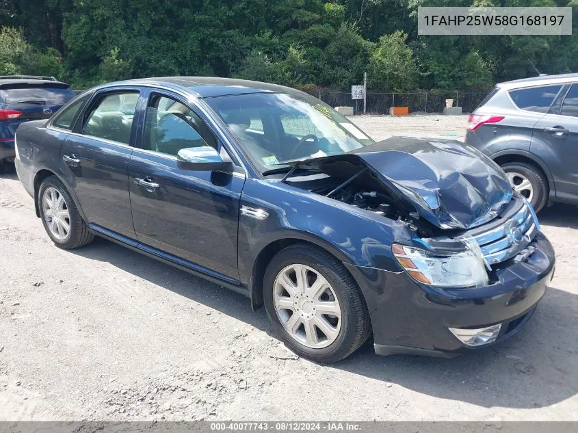 2008 Ford Taurus Limited VIN: 1FAHP25W58G168197 Lot: 40077743