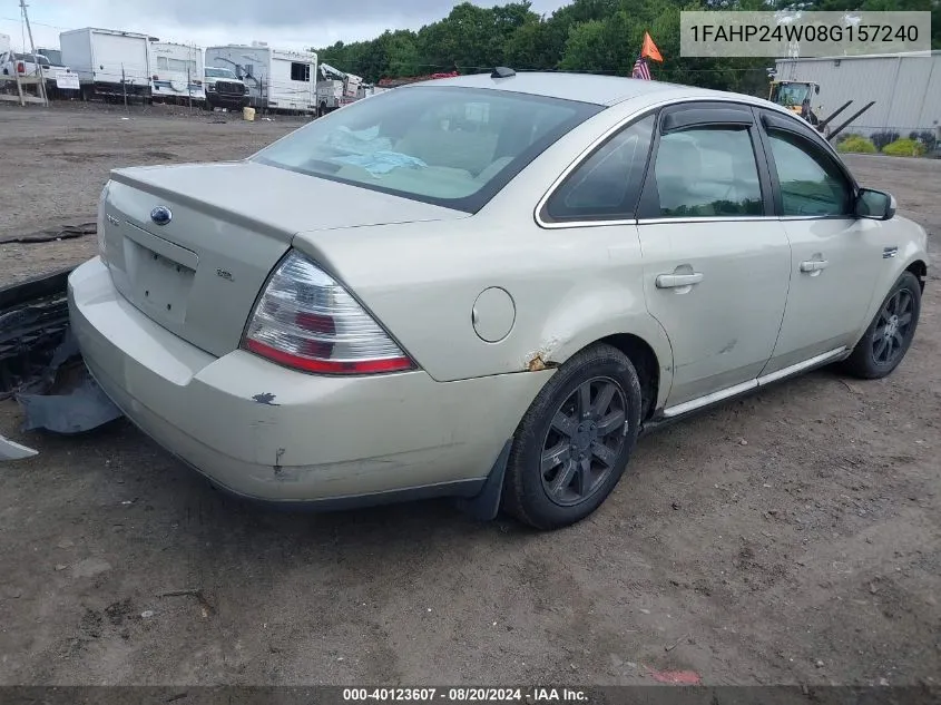 1FAHP24W08G157240 2008 Ford Taurus Sel