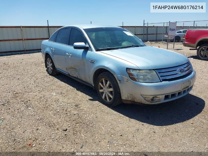 1FAHP24W68G176214 2008 Ford Taurus Sel