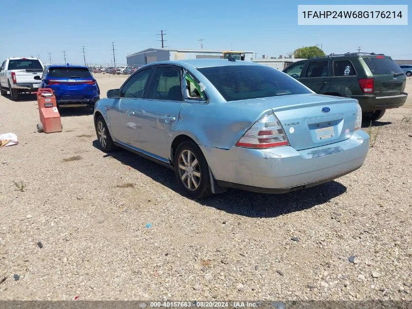 1FAHP24W68G176214 2008 Ford Taurus Sel