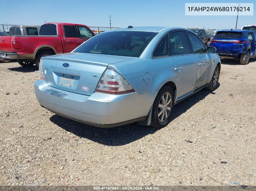 1FAHP24W68G176214 2008 Ford Taurus Sel