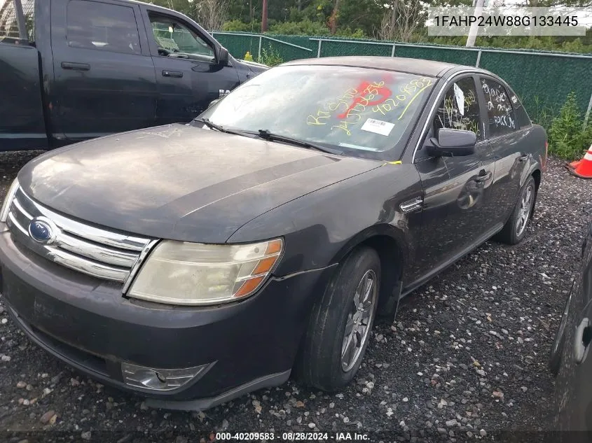 2008 Ford Taurus Sel VIN: 1FAHP24W88G133445 Lot: 40209583