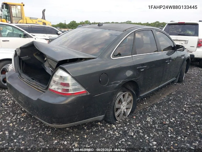 2008 Ford Taurus Sel VIN: 1FAHP24W88G133445 Lot: 40209583