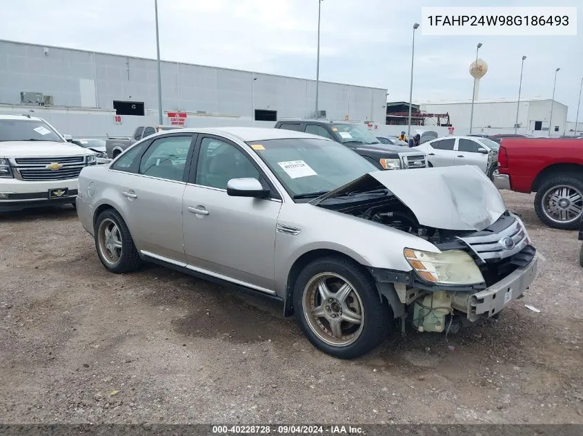 2008 Ford Taurus Sel VIN: 1FAHP24W98G186493 Lot: 40228728