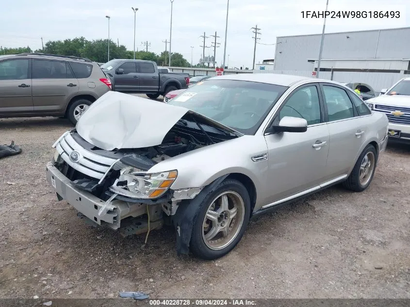 2008 Ford Taurus Sel VIN: 1FAHP24W98G186493 Lot: 40228728