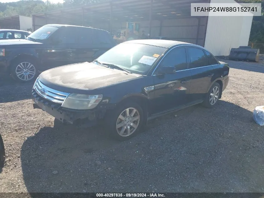 2008 Ford Taurus Sel VIN: 1FAHP24W88G152741 Lot: 40297835