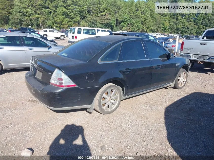 2008 Ford Taurus Sel VIN: 1FAHP24W88G152741 Lot: 40297835