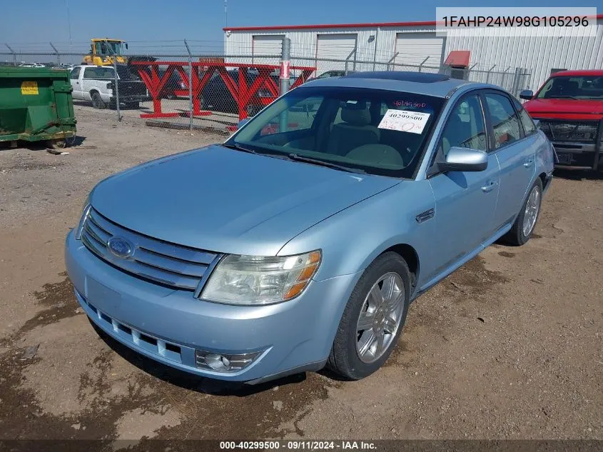 2008 Ford Taurus Sel VIN: 1FAHP24W98G105296 Lot: 40299500