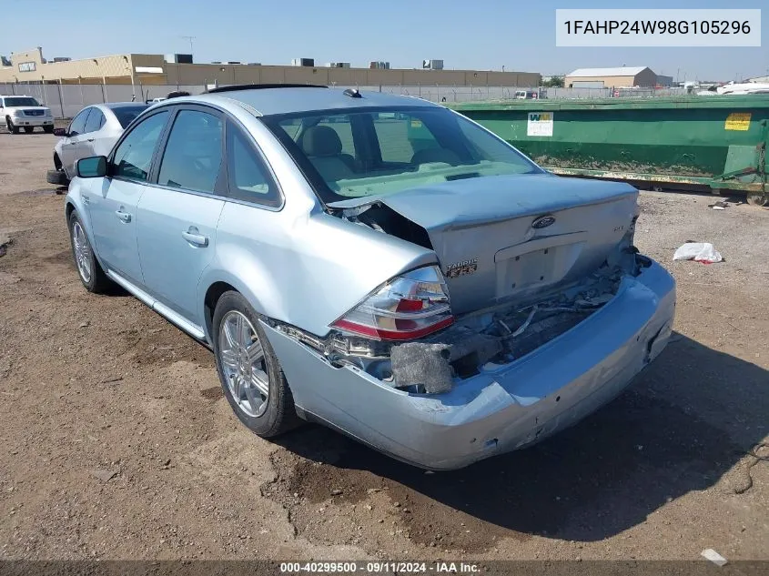 1FAHP24W98G105296 2008 Ford Taurus Sel