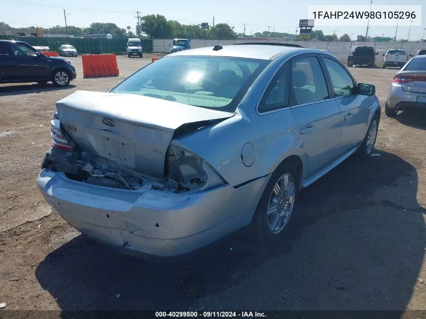 2008 Ford Taurus Sel VIN: 1FAHP24W98G105296 Lot: 40299500