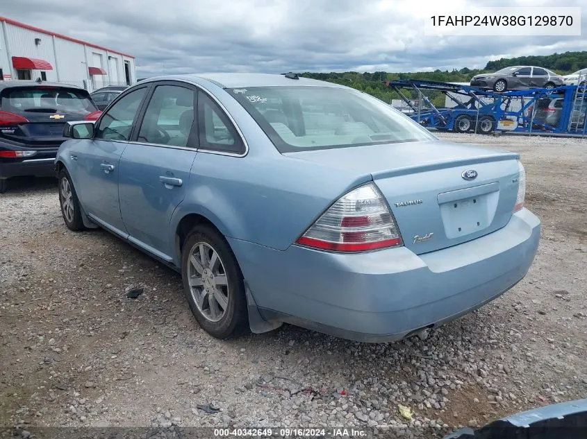 1FAHP24W38G129870 2008 Ford Taurus Sel