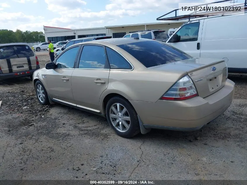 1FAHP24W18G102392 2008 Ford Taurus Sel