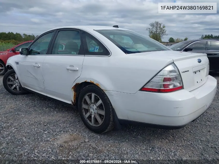 1FAHP24W38G169821 2008 Ford Taurus Sel