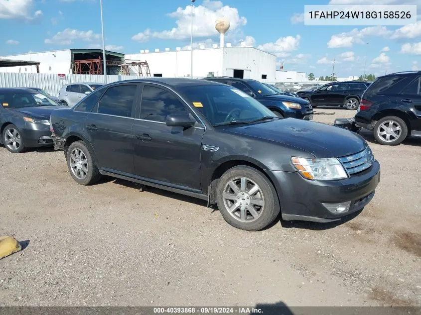 2008 Ford Taurus Sel VIN: 1FAHP24W18G158526 Lot: 40393868