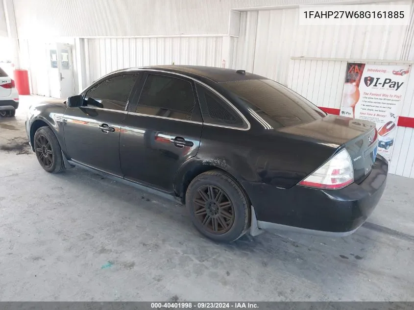 2008 Ford Taurus Sel VIN: 1FAHP27W68G161885 Lot: 40401998