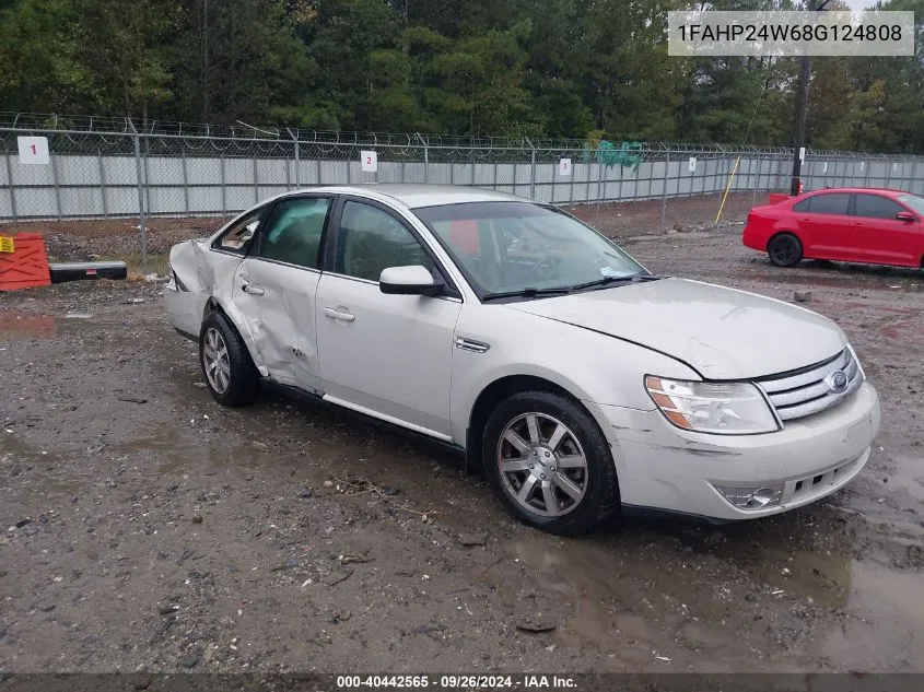 2008 Ford Taurus Sel VIN: 1FAHP24W68G124808 Lot: 40442565