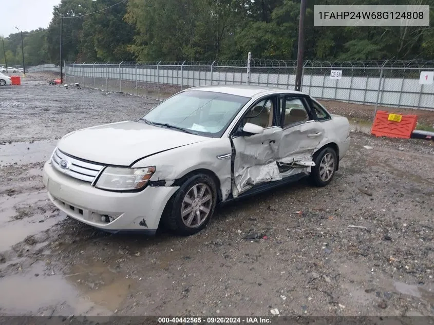 2008 Ford Taurus Sel VIN: 1FAHP24W68G124808 Lot: 40442565