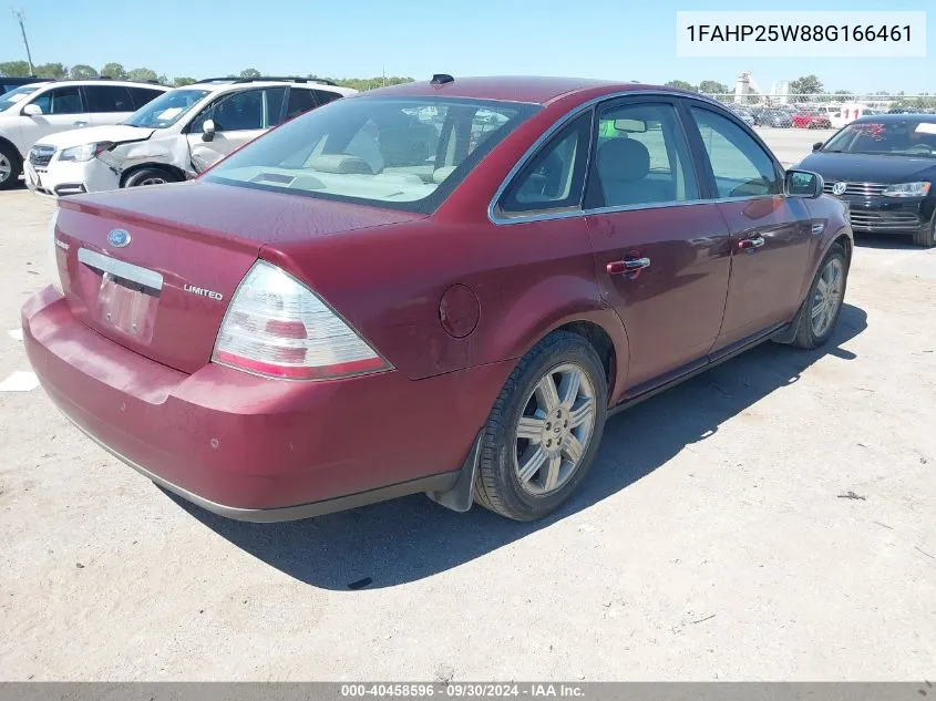 1FAHP25W88G166461 2008 Ford Taurus Limited