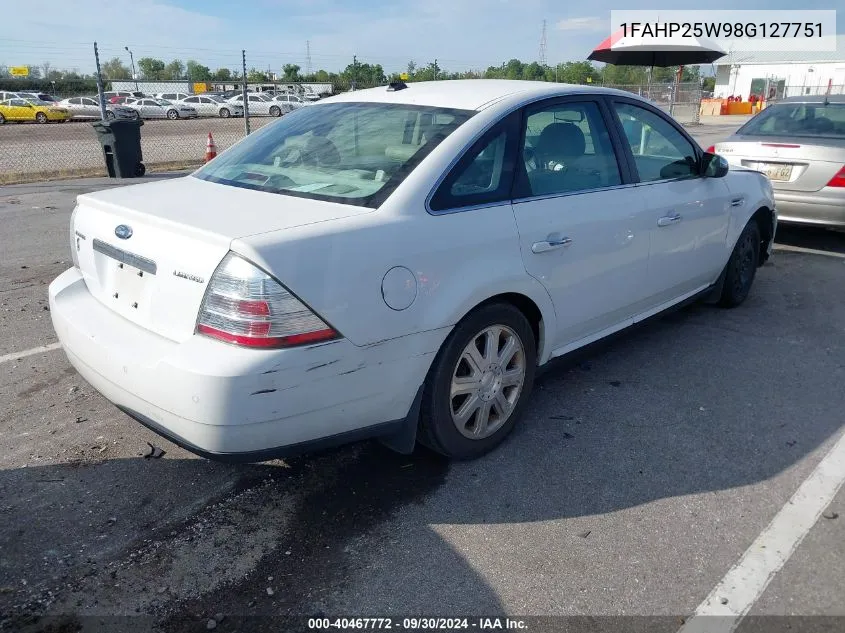 1FAHP25W98G127751 2008 Ford Taurus Limited