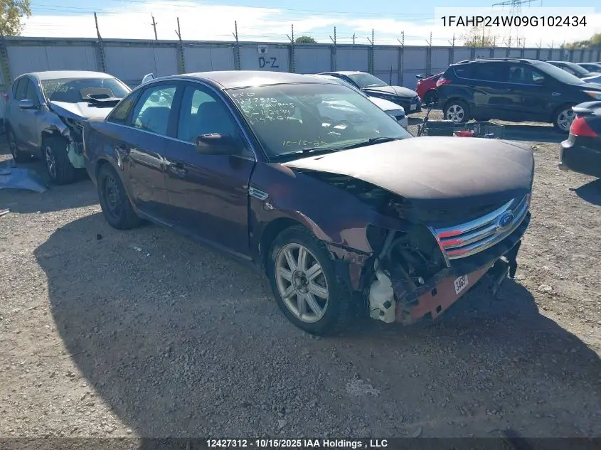1FAHP24W09G102434 2009 Ford Taurus Sel