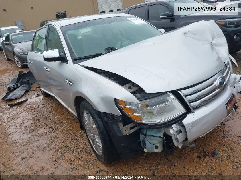 2009 Ford Taurus Limited VIN: 1FAHP25W99G124334 Lot: 39383741