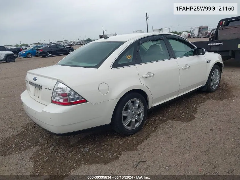 2009 Ford Taurus Limited VIN: 1FAHP25W99G121160 Lot: 39395834