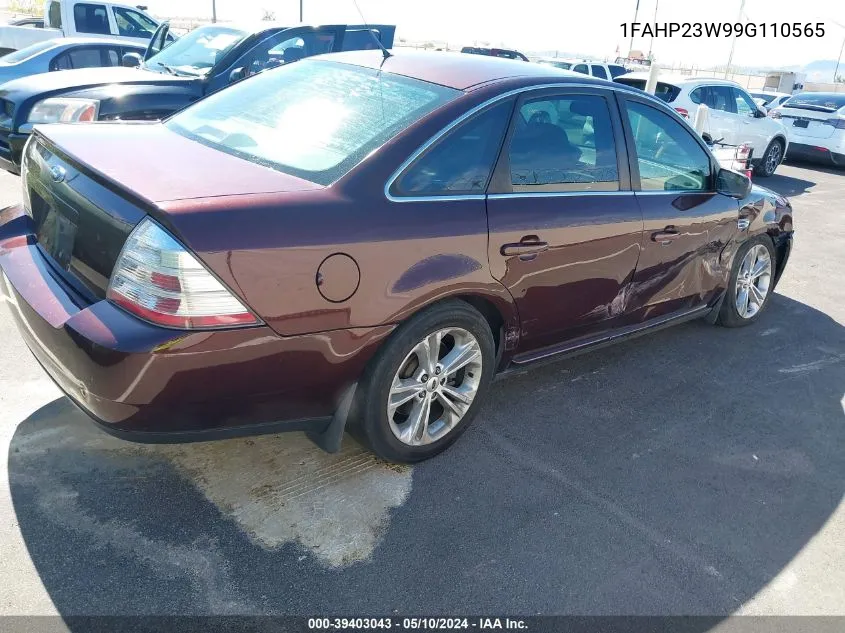 2009 Ford Taurus Se VIN: 1FAHP23W99G110565 Lot: 39403043