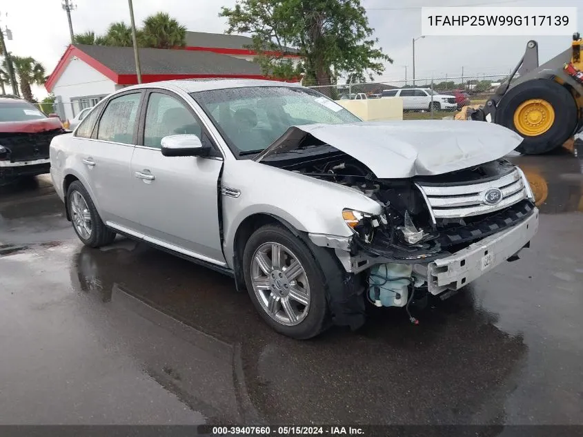 2009 Ford Taurus Limited VIN: 1FAHP25W99G117139 Lot: 39407660