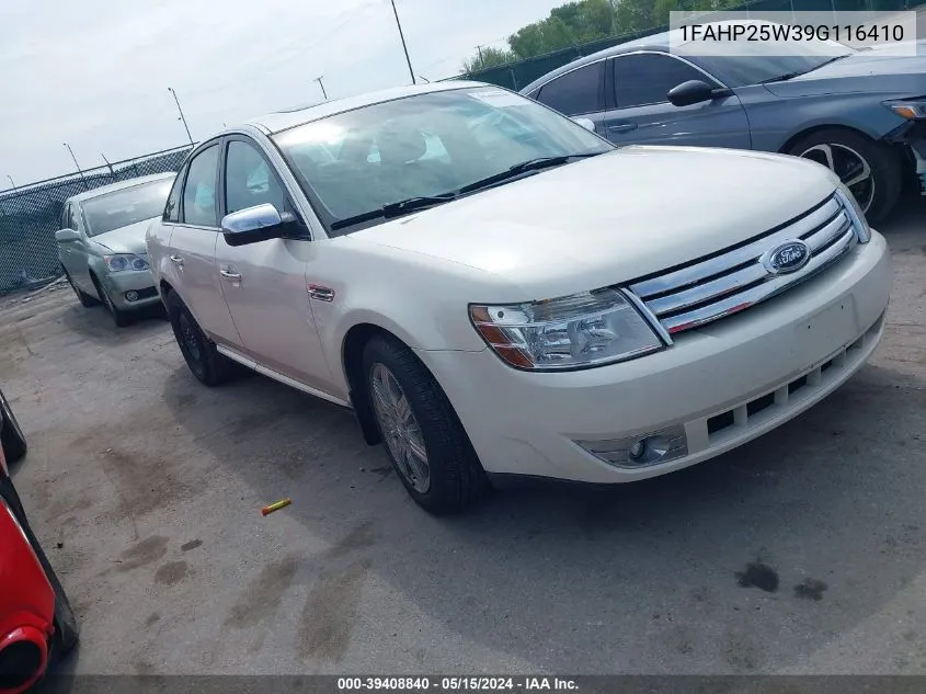 2009 Ford Taurus Limited VIN: 1FAHP25W39G116410 Lot: 39408840