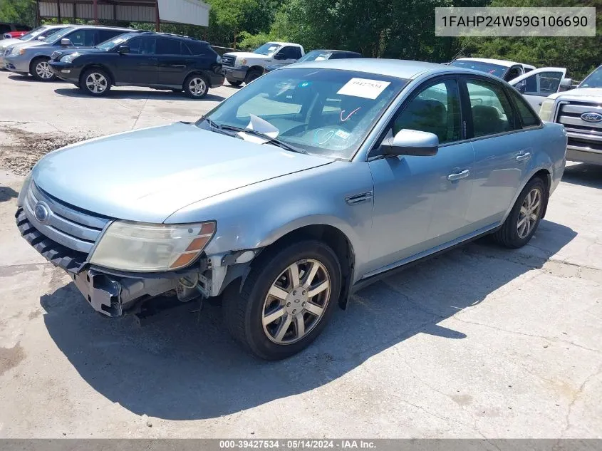 2009 Ford Taurus Sel VIN: 1FAHP24W59G106690 Lot: 39427534