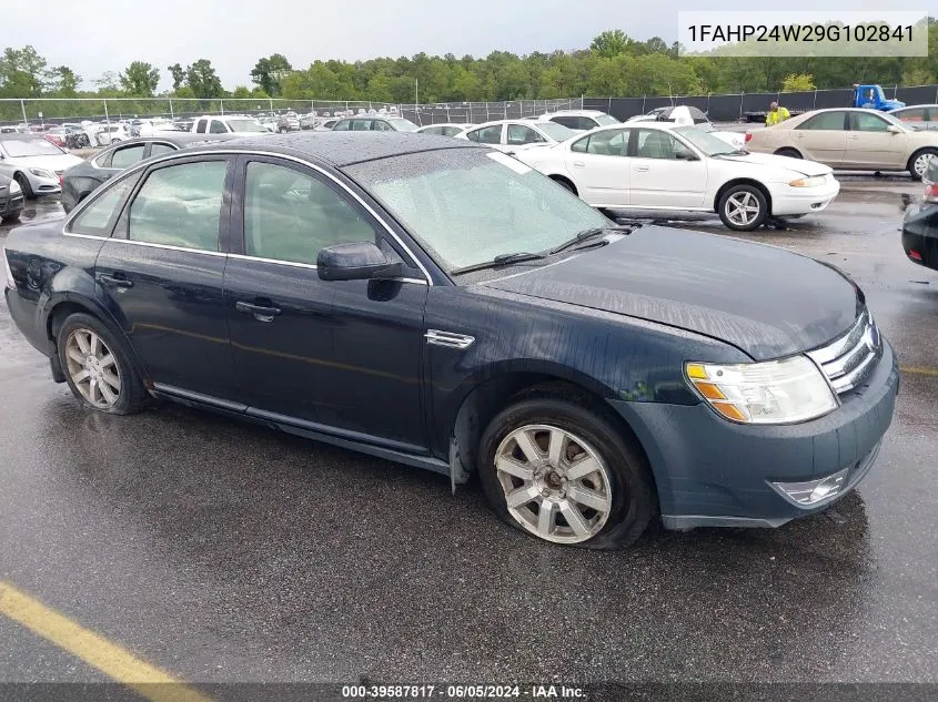 2009 Ford Taurus Sel VIN: 1FAHP24W29G102841 Lot: 39587817