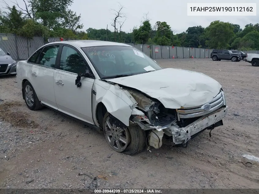 2009 Ford Taurus Limited VIN: 1FAHP25W19G112162 Lot: 39944209