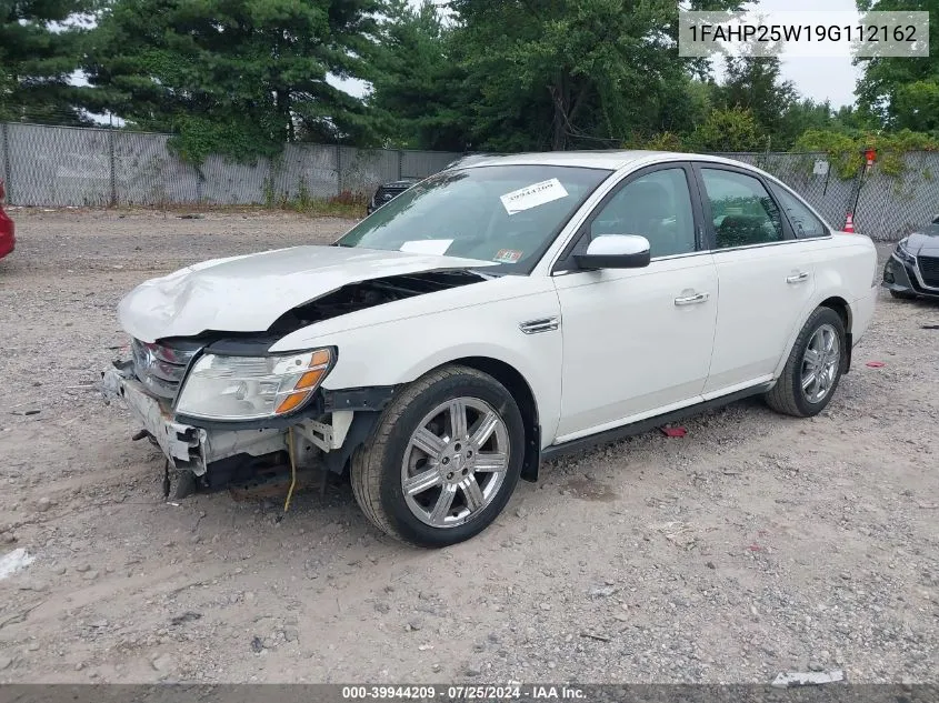 2009 Ford Taurus Limited VIN: 1FAHP25W19G112162 Lot: 39944209