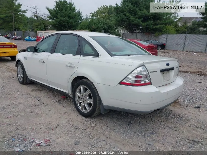 2009 Ford Taurus Limited VIN: 1FAHP25W19G112162 Lot: 39944209