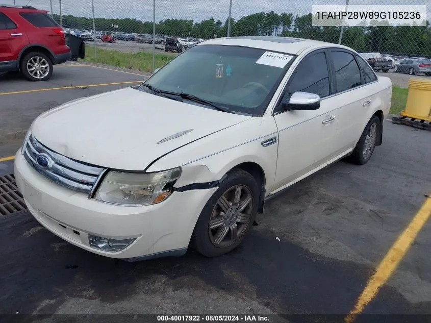 2009 Ford Taurus Limited VIN: 1FAHP28W89G105236 Lot: 40017922