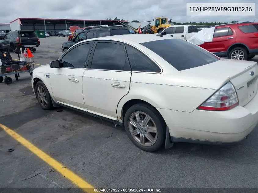 2009 Ford Taurus Limited VIN: 1FAHP28W89G105236 Lot: 40017922