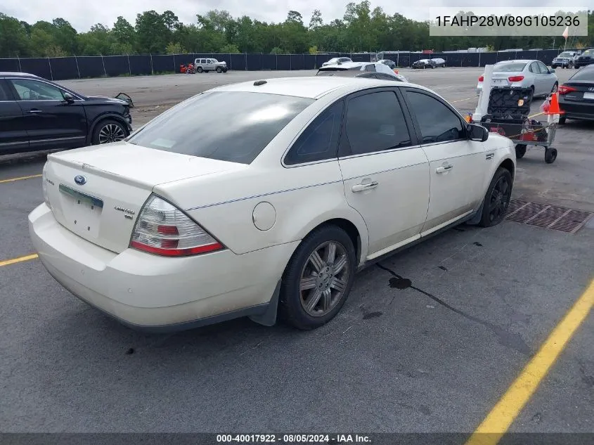 2009 Ford Taurus Limited VIN: 1FAHP28W89G105236 Lot: 40017922