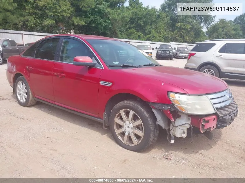 2009 Ford Taurus Se VIN: 1FAHP23W69G114637 Lot: 40074650