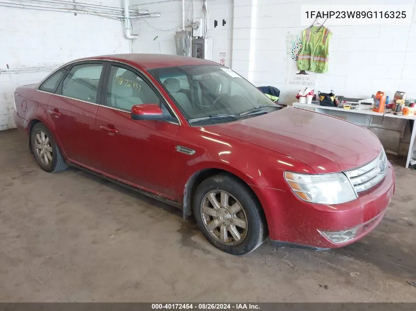 2009 Ford Taurus Se VIN: 1FAHP23W89G116325 Lot: 40172454