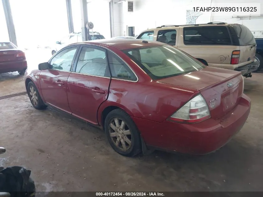 1FAHP23W89G116325 2009 Ford Taurus Se