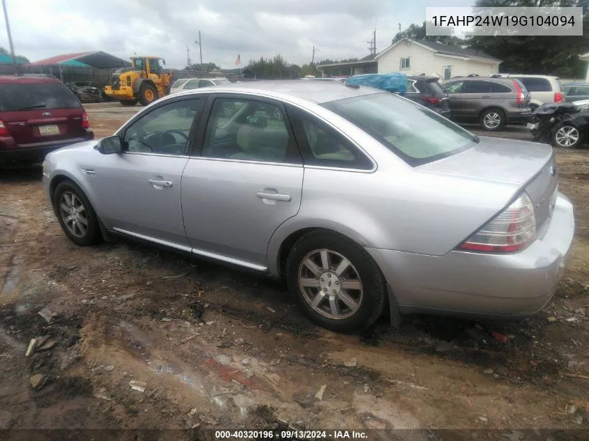 1FAHP24W19G104094 2009 Ford Taurus Sel