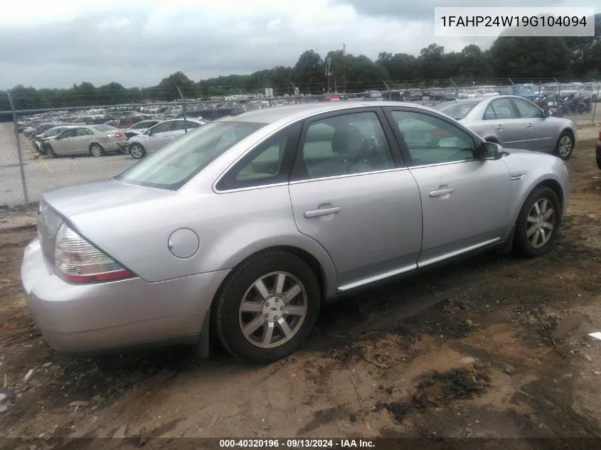 1FAHP24W19G104094 2009 Ford Taurus Sel