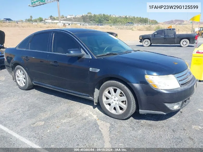 2009 Ford Taurus Se VIN: 1FAHP23W29G125599 Lot: 40385354