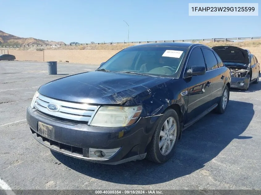 2009 Ford Taurus Se VIN: 1FAHP23W29G125599 Lot: 40385354