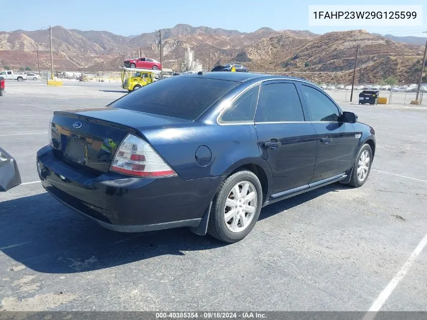 2009 Ford Taurus Se VIN: 1FAHP23W29G125599 Lot: 40385354